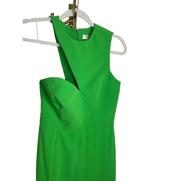 Amanda Uprichard REVOLVE Gilda Gown One Shoulder Asymmetric Grass Green Large - Picture 6 of 16